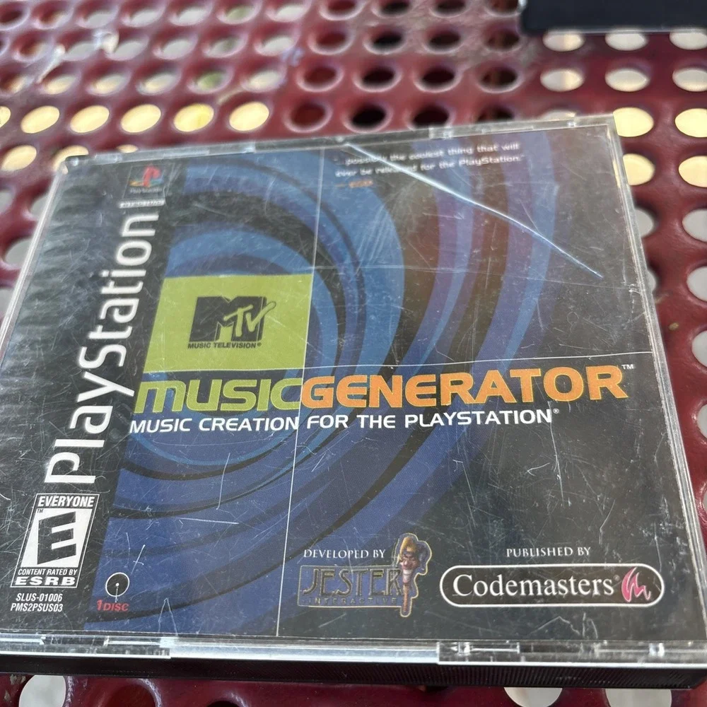 MTV Music Generator Sony PlayStation 1 1999 PS1 Codemasters SLUS-01006 Rare